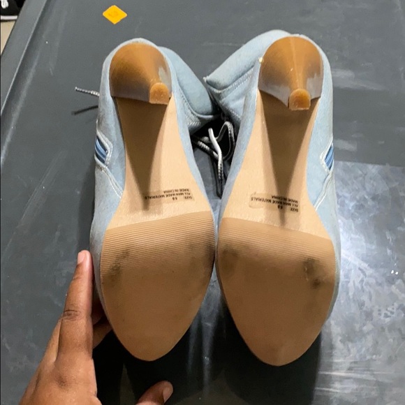 Blue Denim Like Heels - Picture 3 of 3